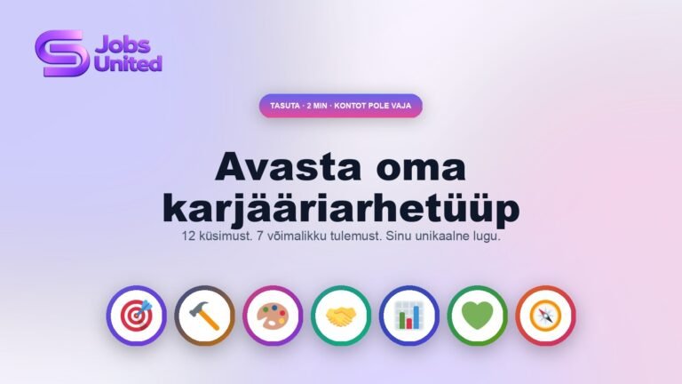 Karjääritest 2 minutiga: leia oma arhetüüp ja töö, mis sulle päriselt sobib